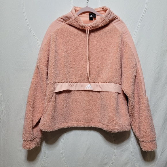 Adidas Sherpa Teddy Pullover Size XLarge - Picture 2 of 6
